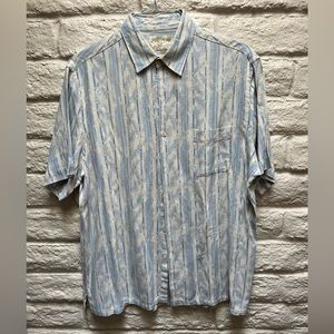 Men’s L Tasso Elba ISLAND Short Sleeve Shirt